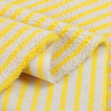 LambSoft Stripe Jacquard Lammfleece Stoff – Weiches Premium-Textil für Kinderkleidung & DIY
