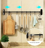 CookEase Küchen-Wandregal – Multifunktionaler Organizer für Deckel, Spatel & Küchenutensilien