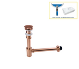 AquaStop Messing Geruchsdichter Siphon & Pop-up Ablaufset – Für Waschbecken & Bad