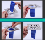 DrainGuard Rückflussverhinderer Set – 6 Stück Anti-Geruchs & Rückfluss Bodenablauf-Klappe für Bad, WC & Küche