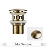 LuxDrain Pop-Up-Abflussstöpsel – Stilvoller Waschbeckenstöpsel in Schwarz, Gold und Rosé