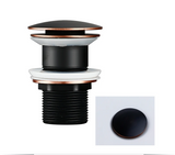 LuxePop Pop-Up Abflussstöpsel – Edle Waschbecken-Abflusslösung in Schwarz, Gold & Roségold