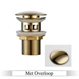 LuxDrain Pop-Up-Abflussstöpsel – Stilvoller Waschbeckenstöpsel in Schwarz, Gold und Rosé