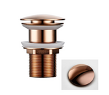 LuxePop Pop-Up Abflussstöpsel – Edle Waschbecken-Abflusslösung in Schwarz, Gold & Roségold