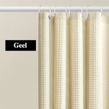 AquaWafel Luxus-Duschvorhang – Extra dickes Waffelmuster