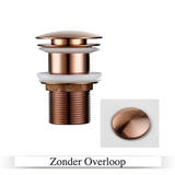 LuxDrain Pop-Up-Abflussstöpsel – Stilvoller Waschbeckenstöpsel in Schwarz, Gold und Rosé