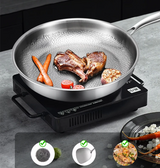 TitanPro – Reine Titan Bratpfanne mit Hammerschuppen-Muster