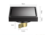 AquaShield Quadratischer Edelstahl-Bodenablauf