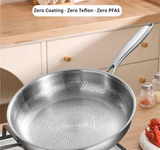 TitanPro – Reine Titan Bratpfanne mit Hammerschuppen-Muster