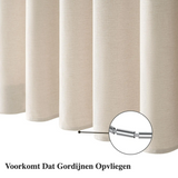 Luxuriöser Duschvorhang aus Leinen – Wasserdicht und dickes Kunstleinen