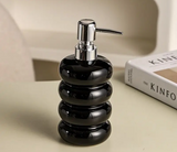 PureCeram Luxe Keramik Seifenspender – Elegante Flasche für Bad, Küche & Hotel