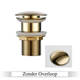 LuxDrain Pop-Up-Abflussstöpsel – Stilvoller Waschbeckenstöpsel in Schwarz, Gold und Rosé