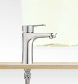 Edelstahl-Waschtischarmatur mit Einhebelmischer – Modernes Design für Bad & Waschbecken