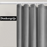 AquaWafel Luxus-Duschvorhang – Extra dickes Waffelmuster
