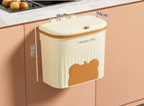 EcoBin Küchen- & Badezimmer Wandmülleimer – 8.5L / 12L mit Deckel
