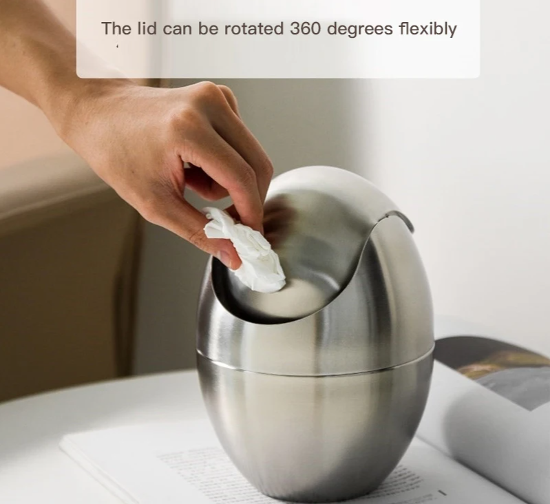 LuxBin Mini Mülleimer aus Edelstahl