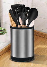 ChefPro – Luxuriöser Edelstahl Universal-Messerblock mit Antibakterieller Wirkung