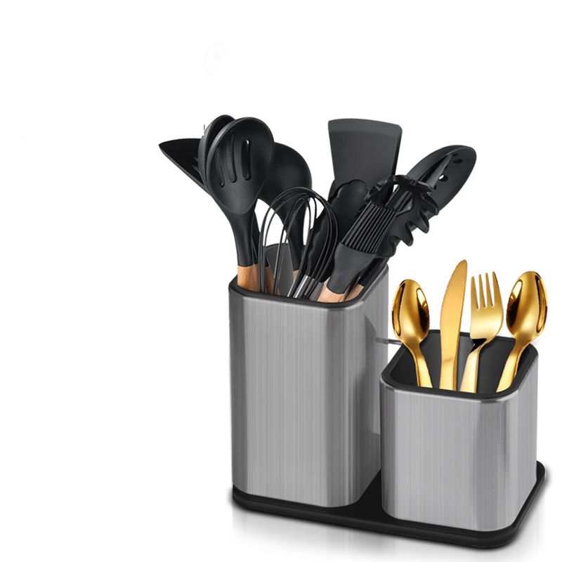 ChefPro – Luxuriöser Edelstahl Universal-Messerblock mit Antibakterieller Wirkung