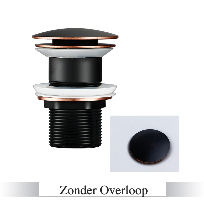 LuxDrain Pop-Up-Abflussstöpsel – Stilvoller Waschbeckenstöpsel in Schwarz, Gold und Rosé
