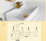 AquaStop Messing Geruchsdichter Siphon & Pop-up Ablaufset – Für Waschbecken & Bad