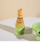 MatchaGenuss Keramik-Teeset – Japanisch Inspiriertes Matcha-Set mit Teeschale & Bambusbesen | Mehrteiliges Zubehörset | Für Matcha-Zubereitung & Teezeremonie