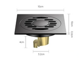 AquaShield Quadratischer Edelstahl-Bodenablauf