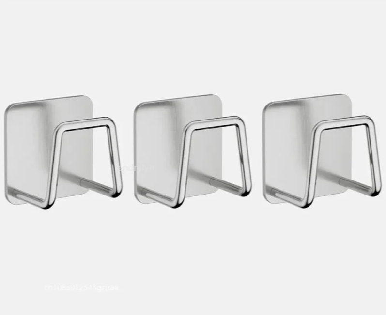 StickDry Edelstahl-Schwammhalter – Selbstklebender Organizer für Spüle & Küchenzubehör