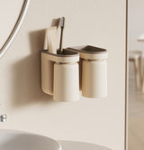 DuoClean 2-in-1 Wandhalterung für Zahnbürste und Becher – Clevere Aufbewahrung ohne Bohren