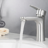 Edelstahl-Waschtischarmatur mit Einhebelmischer – Modernes Design für Bad & Waschbecken