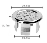 LuxDrain RingCover – Messing-Überlaufring für Waschbecken