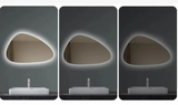 NordiLux Design Badezimmerspiegel – Smarter LED-Wandspiegel mit unregelmäßiger Form und Aluminiumrahmen
