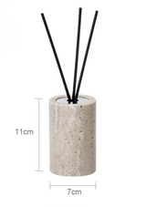 WabiSabiStone Natur-Silberasche Badezimmer-Accessoires – Luxus Cave Stone Set