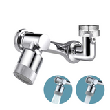 360° drehbarer Wasserhahn-Aufsatz aus Metall – Wassersparender Strahlregler mit Verlängerungsfunktion
