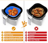 AirBake – Silikon Airfryer Topf & Backform – Wiederverwendbares Quadrat-BBQ- und Ofen-Tablett