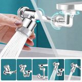 360° drehbarer Wasserhahn-Aufsatz aus Metall – Wassersparender Strahlregler mit Verlängerungsfunktion