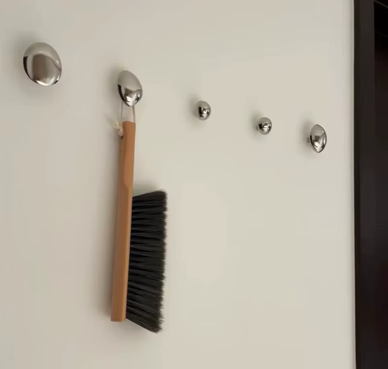 AquaDrop Silberner Keramik-Wandtropfen-Haken