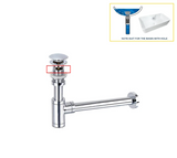 AquaStop Messing Geruchsdichter Siphon & Pop-up Ablaufset – Für Waschbecken & Bad