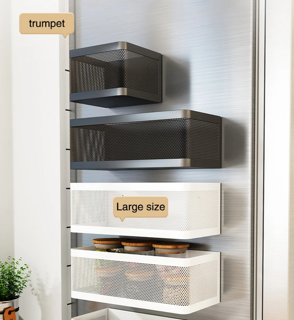 MagnoRack – Magnetisches Kühlschrank-Seitenregal mit Extra Stauraum
