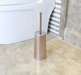 GoldAura CleanLine – WC-Bürste mit Halter in Eleganter Gold-Optik