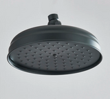 AurumRain Regendusche Kopf – Gebürstetes Gold Messing Duschkopf | Rundes Design | Luxuriöses Duscherlebnis