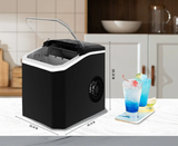 FrostQuick Eiswürfelmaschine Kompakt – Elektrischer Eisbereiter | 9 Eiswürfel in 6 Minuten | Tragbare Küchenlösung