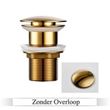 LuxDrain Pop-Up-Abflussstöpsel – Stilvoller Waschbeckenstöpsel in Schwarz, Gold und Rosé