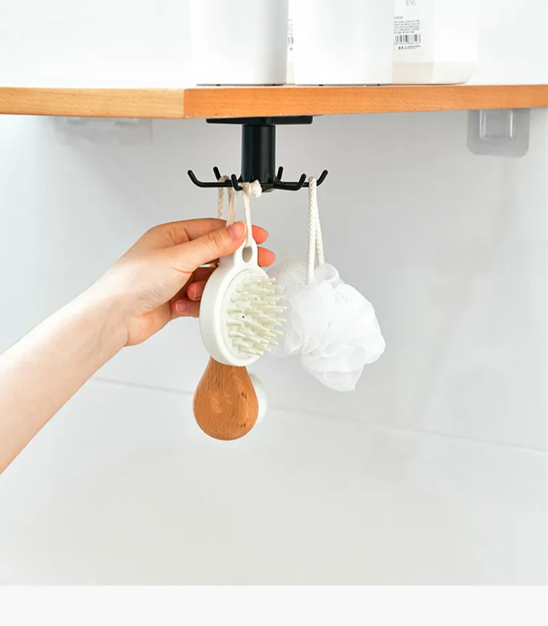 SpinHook360 – Drehbarer Selbstklebender Haken-Organizer für Küche & Bad