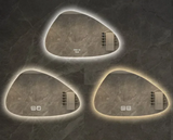 NordiLux Design Badezimmerspiegel – Smarter LED-Wandspiegel mit unregelmäßiger Form und Aluminiumrahmen