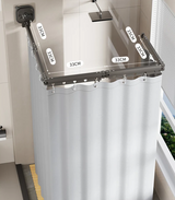 EasyTimes 2025 Faltbare Duschvorhang-Set