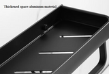 ALUMAX – Schwarzes Aluminium-Eckregal ohne Bohren