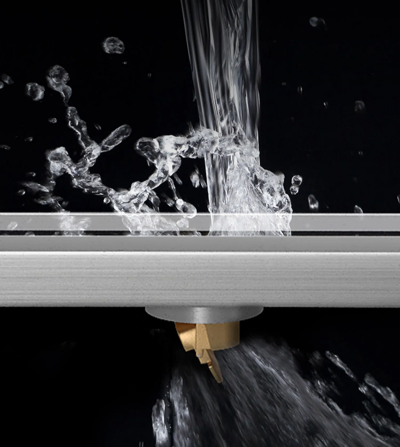 LuxDrain Premium Duschrinne - Edelstahl Bodenablauf für Bad & Dusche