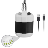 ReiseDusche Mobil – Wiederaufladbare Campingdusche mit 3.7-V-Pumpe | Tragbarer Duschkopf mit 1,5-m-Schlauch | Für Camping, Reisen & Haustierpflege