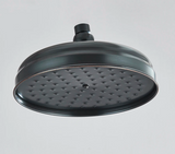 AurumRain Regendusche Kopf – Gebürstetes Gold Messing Duschkopf | Rundes Design | Luxuriöses Duscherlebnis