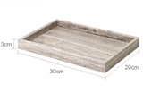 WabiSabiStone Natur-Silberasche Badezimmer-Accessoires – Luxus Cave Stone Set